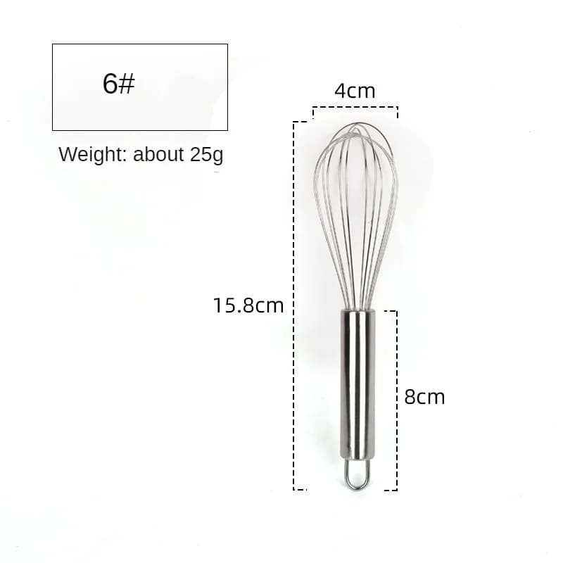 6/8/10/12 Inch Stainless Steel Egg Whisk Balloon Wire Hand Mixer for Baking Cooking Cream Butter Milk Dough Kitchen Gadgets