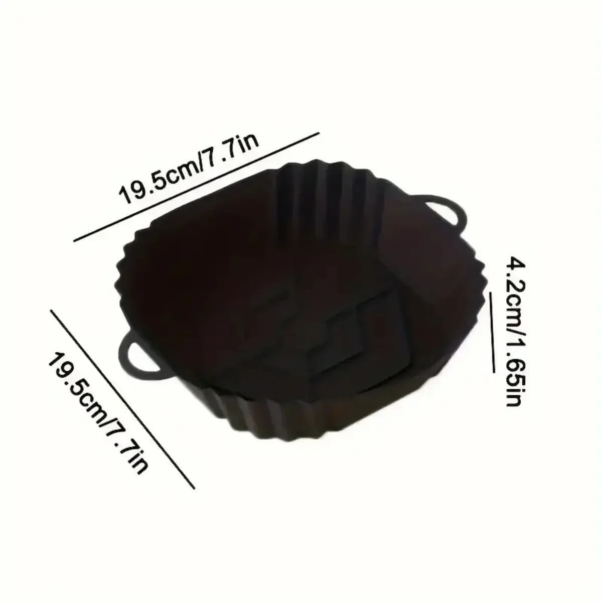Reusable Air Fryer Silicone Pot Non Stick Baking Liner Heat Resistant Kitchen Cooking Mat Household Food Grade Bakeware Supplies