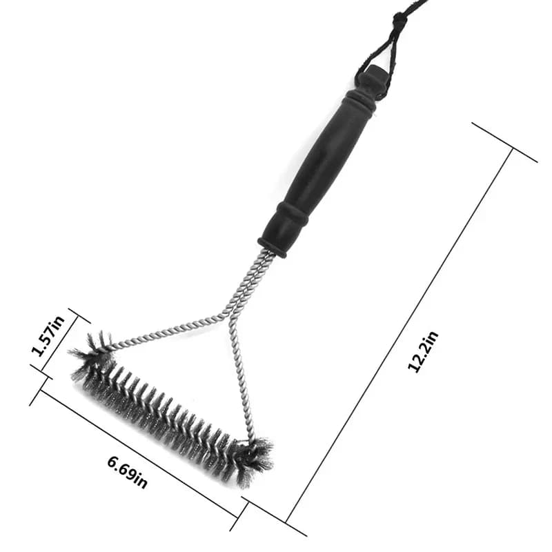 Barbecue Brush Cleaning Tool Stainless Steel Non Stick Cleaning Brush Barbecue Accessories Stainless Steel Wire Barbecue Brush