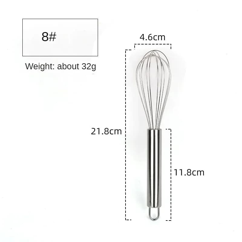 6/8/10/12 Inch Stainless Steel Egg Whisk Balloon Wire Hand Mixer for Baking Cooking Cream Butter Milk Dough Kitchen Gadgets