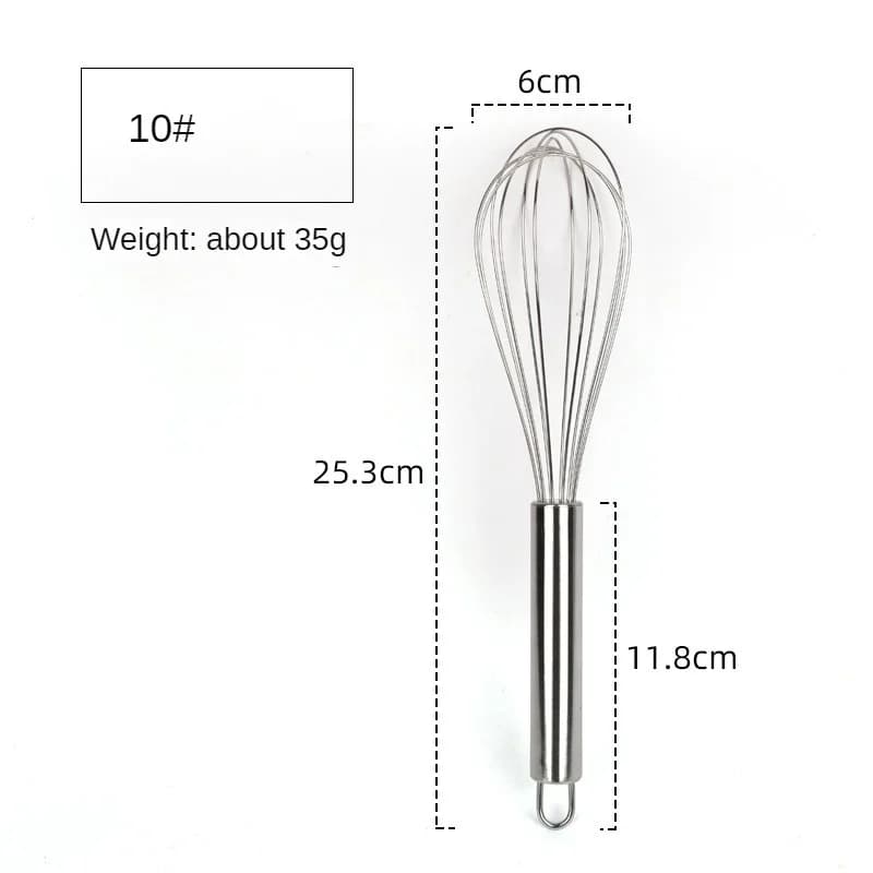 6/8/10/12 Inch Stainless Steel Egg Whisk Balloon Wire Hand Mixer for Baking Cooking Cream Butter Milk Dough Kitchen Gadgets
